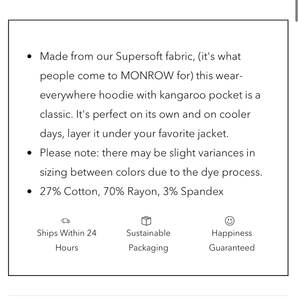 Monrow Supersoft Pullover Hoodie - Picture 8 of 14
